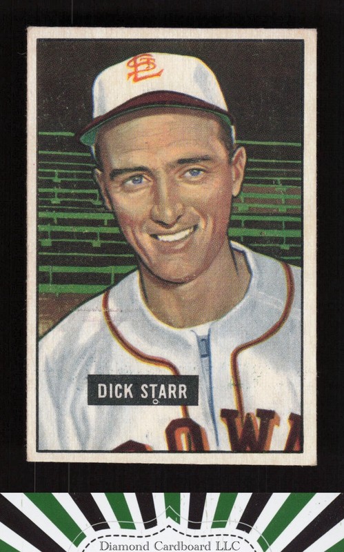 1951 Bowman #137 Dick Starr VGEX+, front