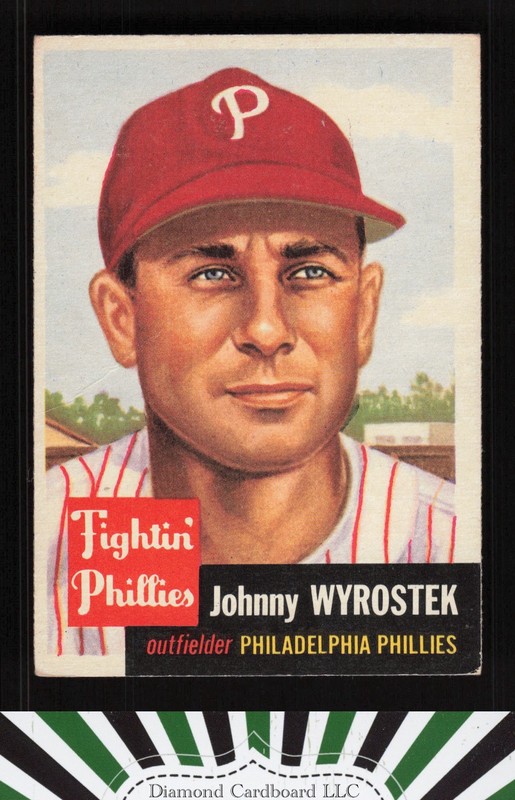 1953 Topps #79 Johnny Wyrostek VG e, front