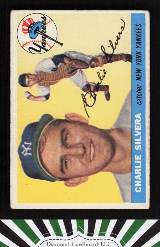 1955 Topps #188 Charlie Silvera VG d, front