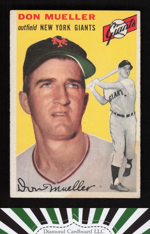 1954 Topps #42 Don Mueller EX k, front
