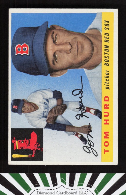 1955 Topps #116 Tom Hurd VGEX g, front