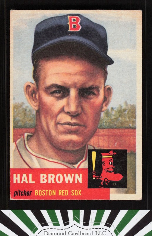 1953 Topps #184 Hal Brown VG e, front