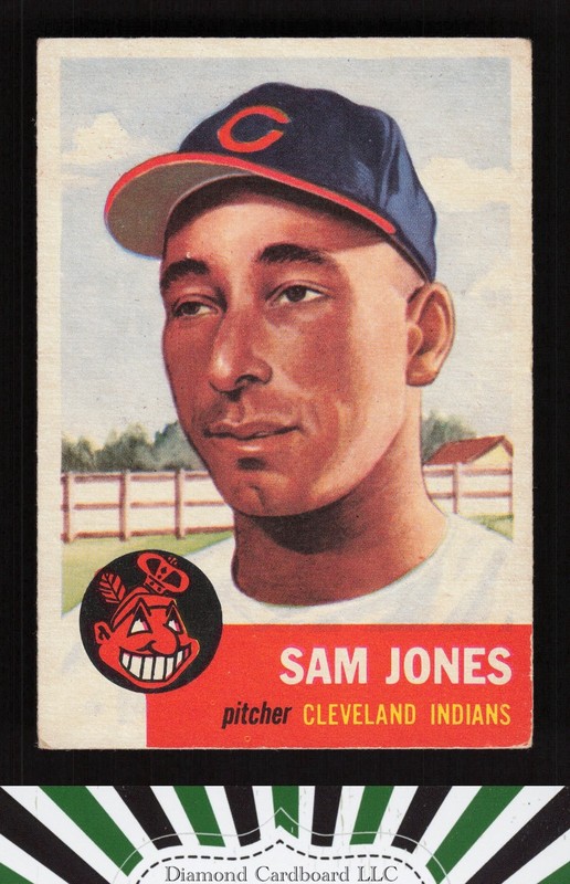1953 Topps #6 Sam Jones VGEX+ [CENTERED] f, front