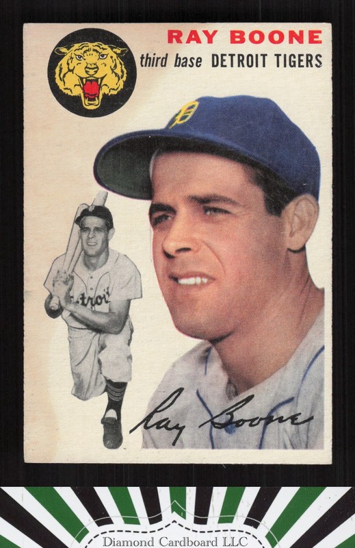 1954 Topps #77 Ray Boone VGEX (ST) a, front
