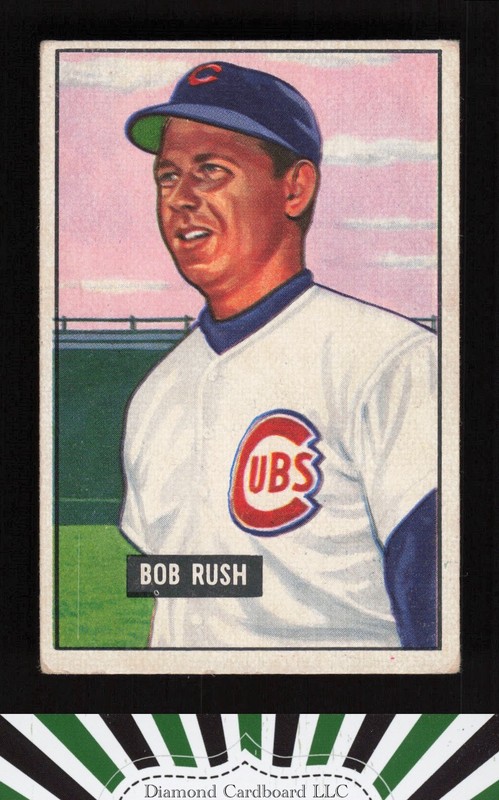 1951 Bowman #212 Bob Rush VGEX, front