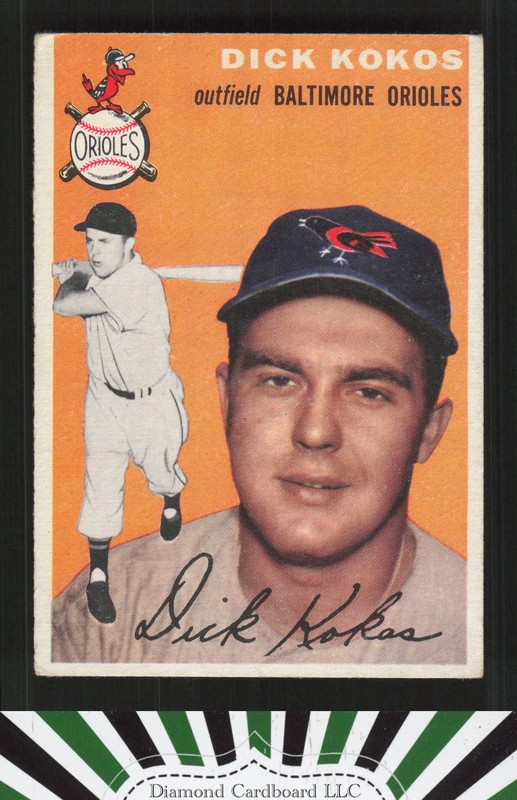 1954 Topps #106 Dick Kokos VGEX g, front