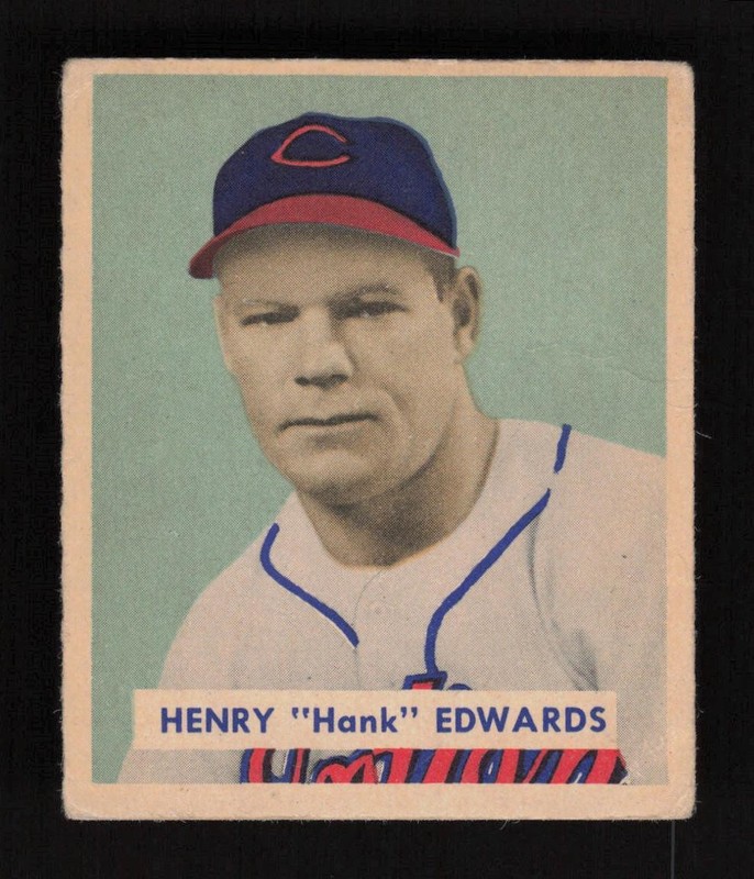 1949 Bowman #136 Henry "Hank" Edwards VGEX, front