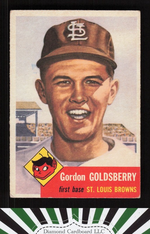 1953 Topps #200 Gordon Goldsberry VG b, front