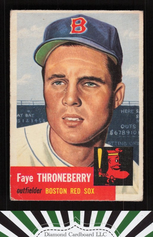 1953 Topps #49 Faye Throneberry GD b, front