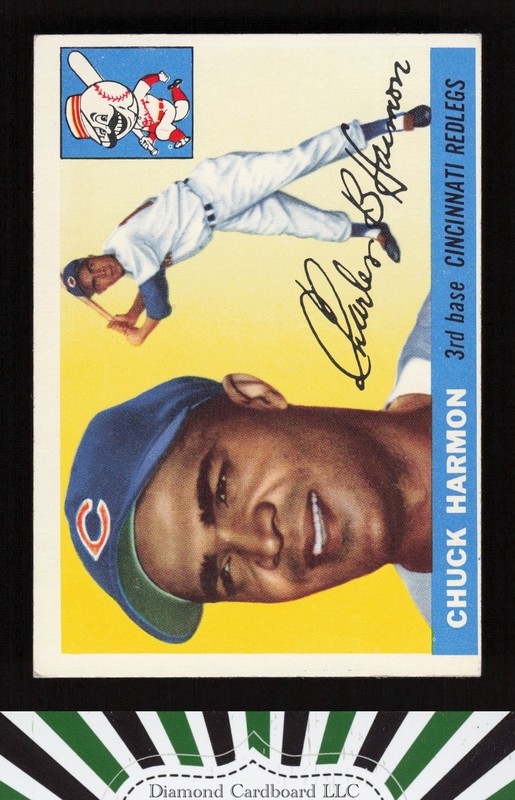 1955 Topps #82 Chuck Harmon VGEX l, front