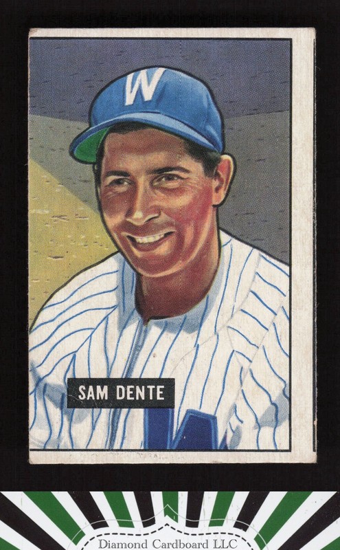 1951 Bowman #133 Sam Dente VG (MC), front