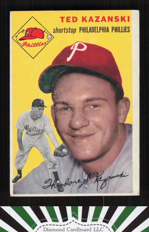 1954 Topps #78 Ted Kazanski VGEX e, front