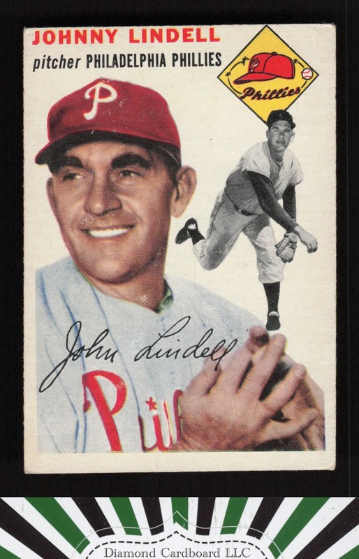 1954 Topps #51 Johnny Lindell VG p, front