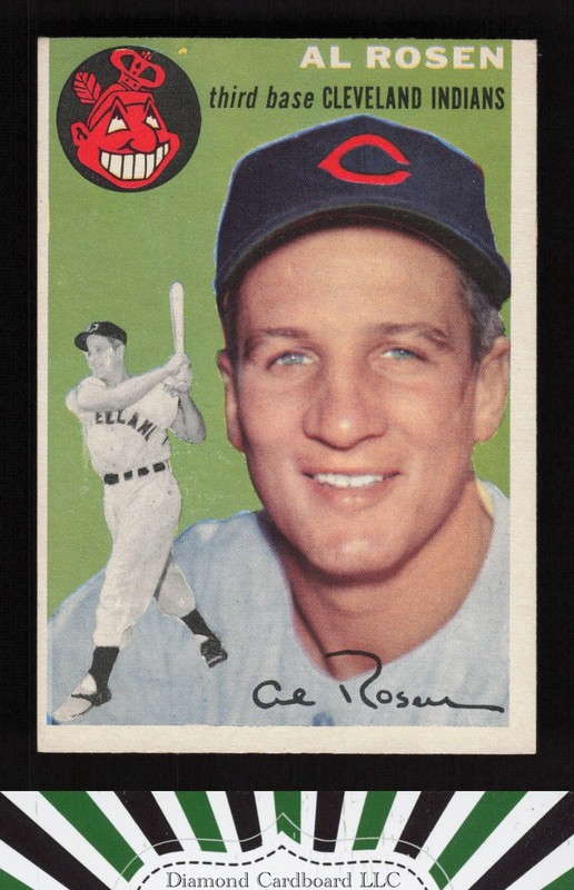 1954 Topps #15 Al Rosen VG+ [LOOKS BETTER] c, front