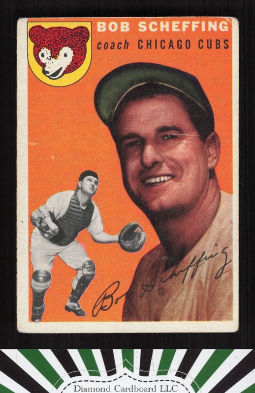 1954 Topps #76 Bob Scheffing VG e, front