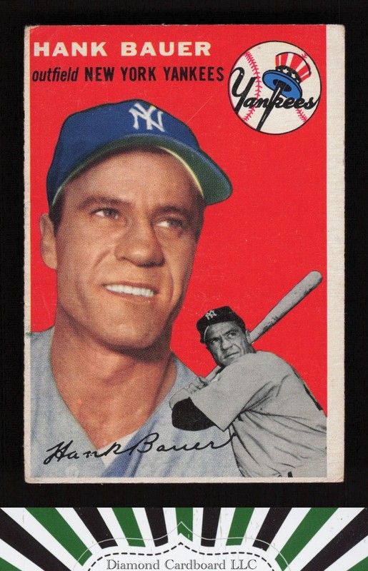 1954 Topps #130 Hank Bauer VG c, front