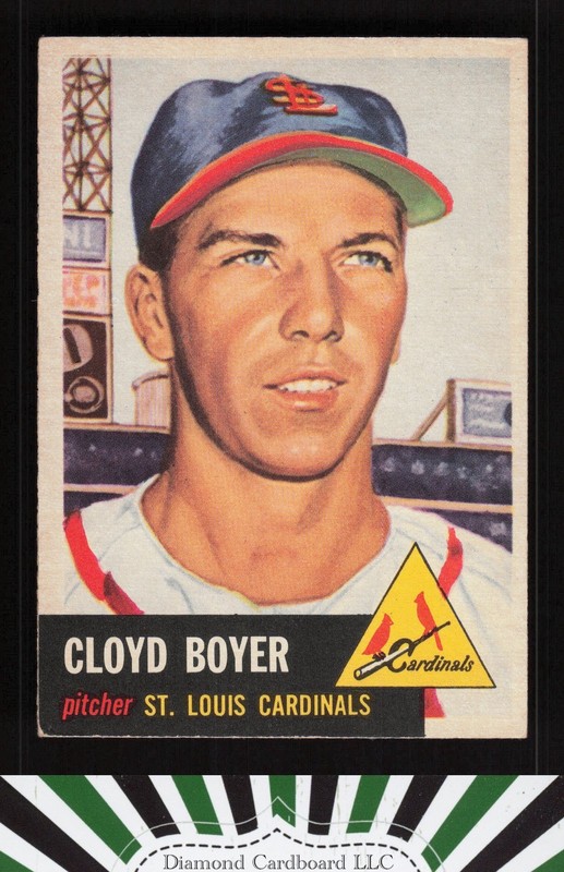 1953 Topps #60 Cloyd Boyer VGEX i, front
