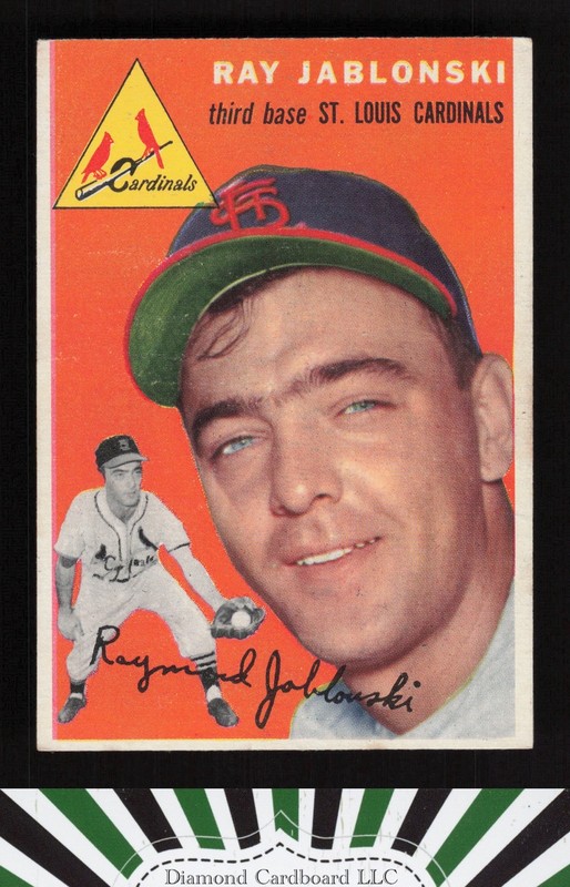 1954 Topps #26 Ray Jablonski EX c, front