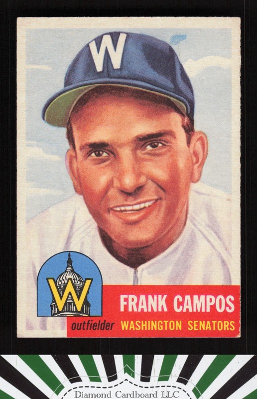 1953 Topps #51 Frank Campos VGEX+ [GREAT CENTERING f, front