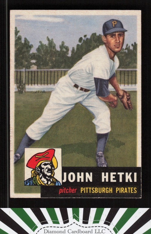 1953 Topps #235 John Hetki GD+ [CENTERED] c, front