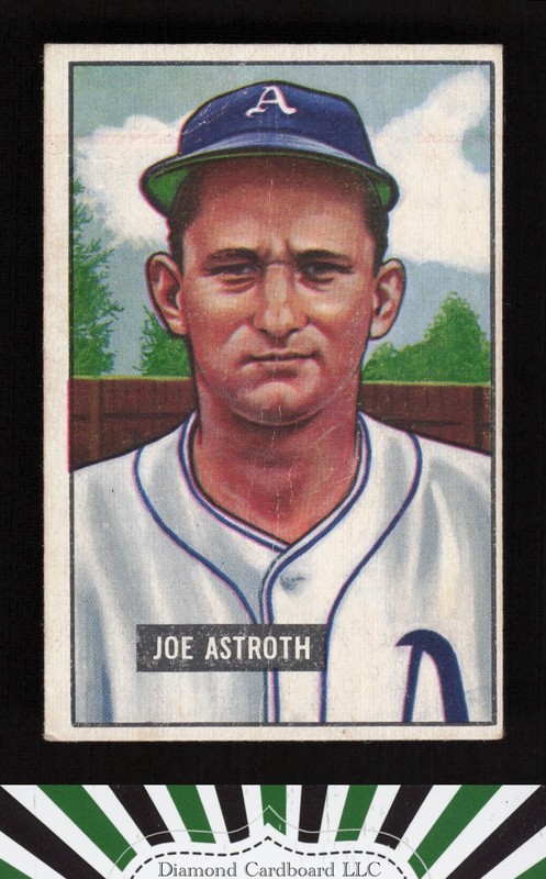 1951 Bowman #298 Joe Astroth GD+, front