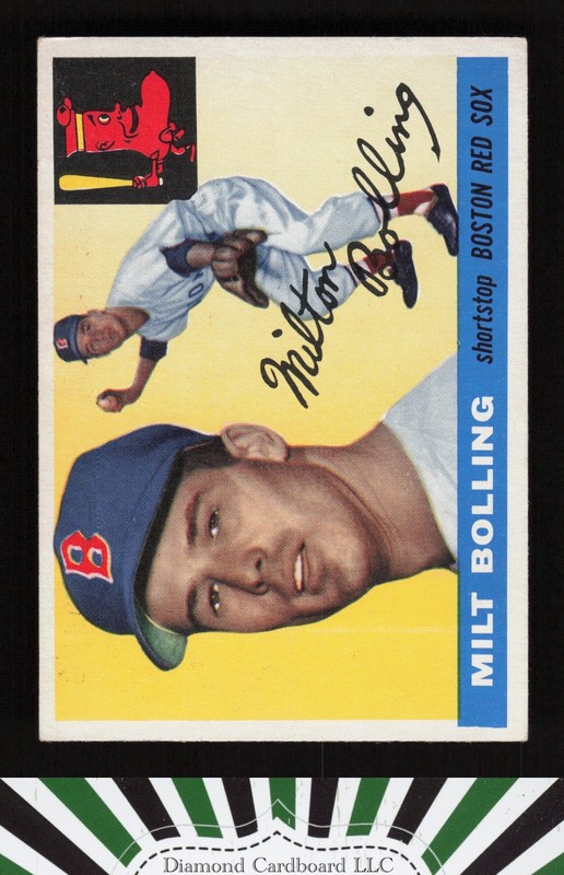 1955 Topps #91 Milt Bolling EX j, front