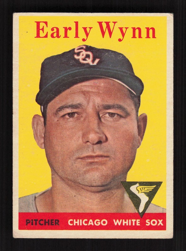 1958 Topps #100 Early Wynn White Letters VG d, front