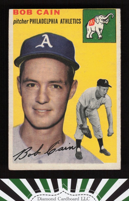 1954 Topps #61 Bob Cain VGEX c, front