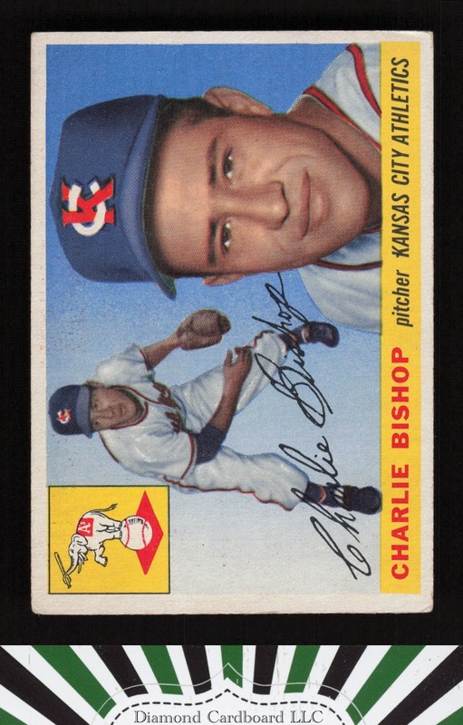 1955 Topps #96 Charlie Bishop VGEX d, front