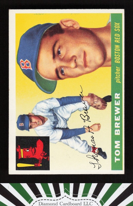 1955 Topps #83 Tom Brewer EX j, front