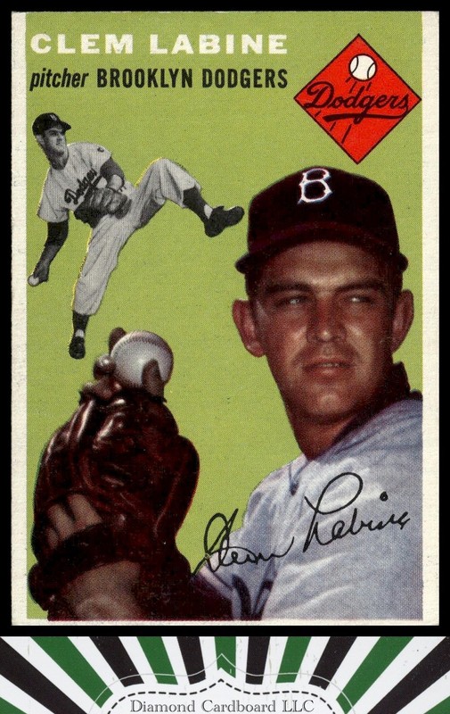 1954 Topps #121 Clem Labine EX+ g, front