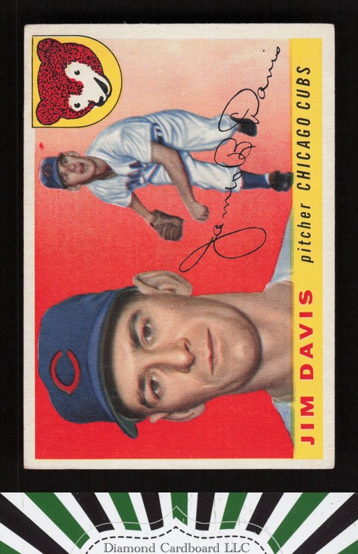 1955 Topps #68 Jim Davis VG+ f, front