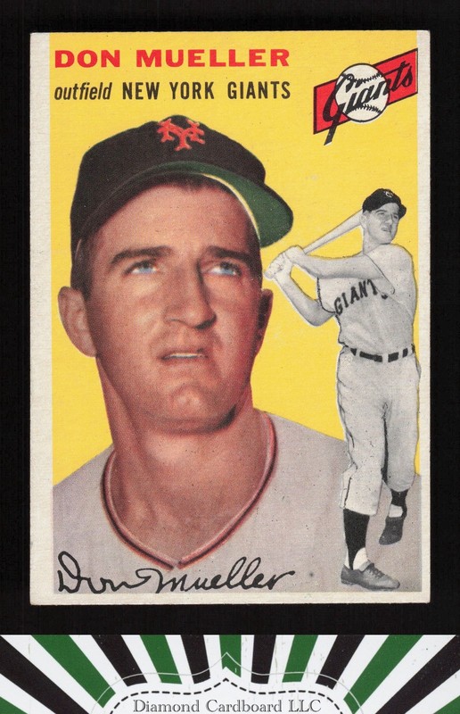 1954 Topps #42 Don Mueller EX j, front