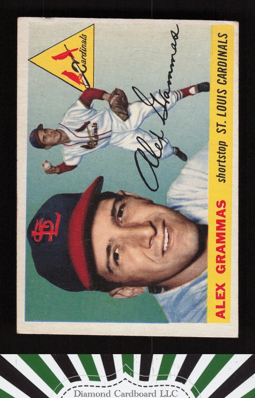 1955 Topps #21 Alex Grammas VG n, front