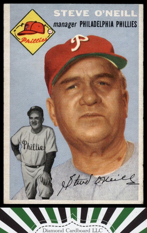 1954 Topps #127 Steve O'Neill VGEX i, front