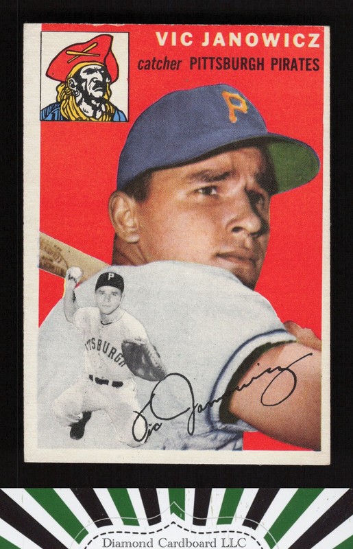 1954 Topps #16 Vic Janowicz VGEX+ k, front