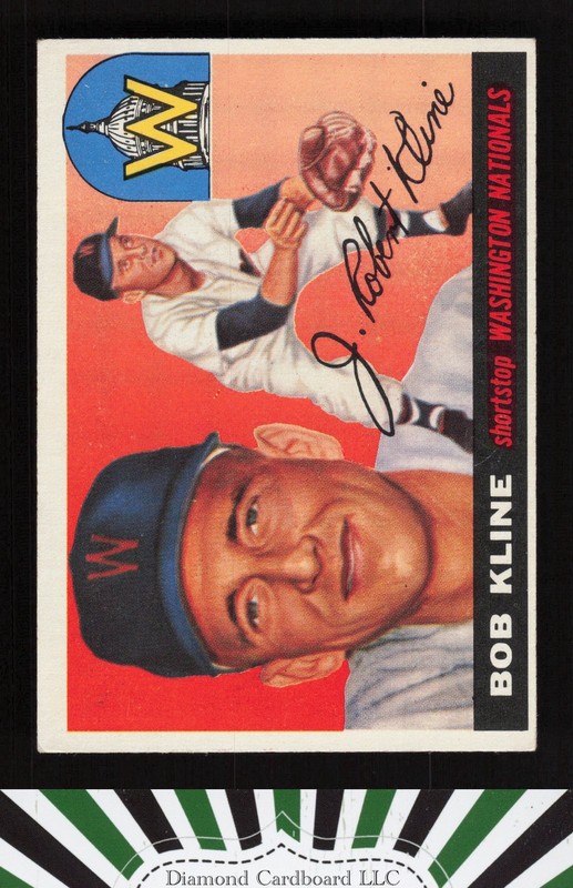 1955 Topps #173 Bob Kline EX g, front
