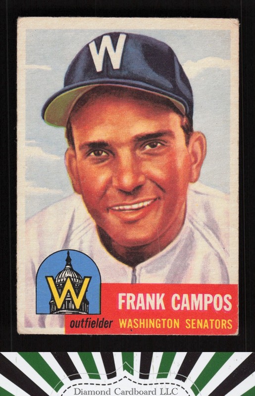 1953 Topps #51 Frank Campos VG a, front