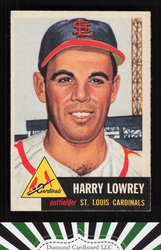 1953 Topps #16 Peanuts Lowrey EX g, front