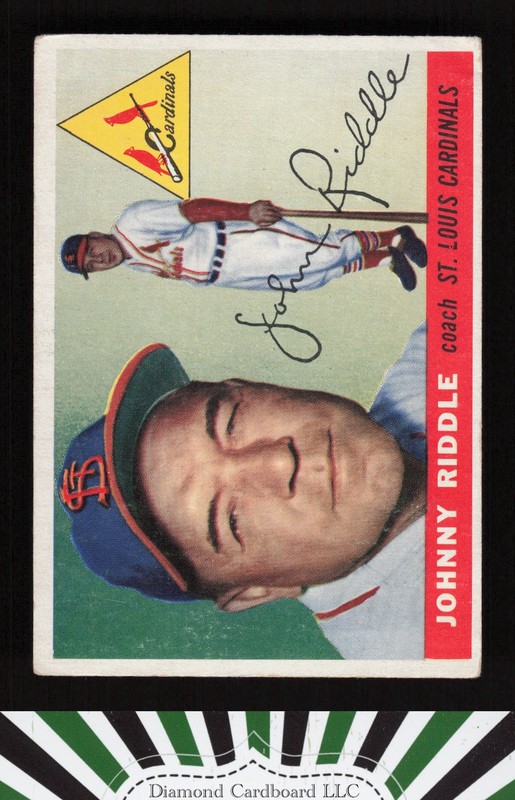 1955 Topps #98 Johnny Riddle VG a, front