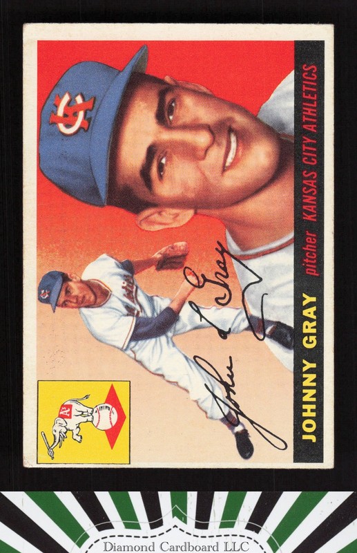 1955 Topps #101 Johnny Gray VGEX x, front