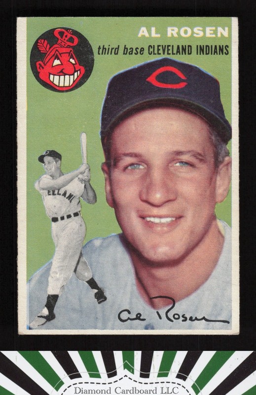 1954 Topps #15 Al Rosen VG+ j, front