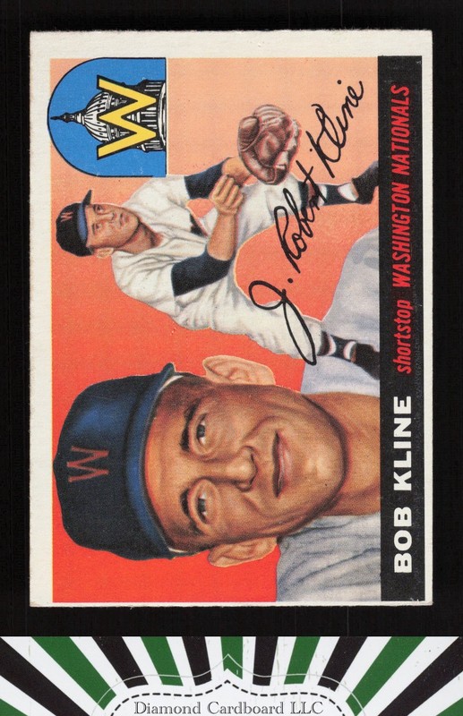 1955 Topps #173 Bob Kline VGEX h, front