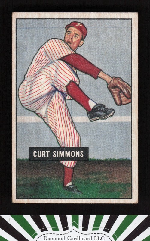 1951 Bowman #111 Curt Simmons VGEX, front