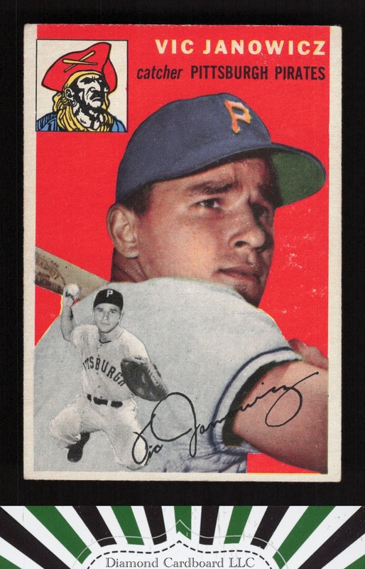 1954 Topps #16 Vic Janowicz VGEX+ i, front
