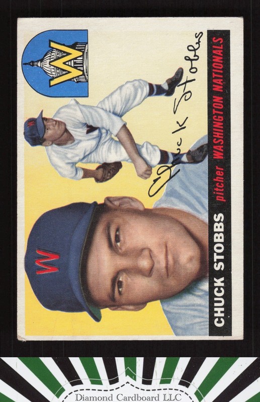 1955 Topps #41 Chuck Stobbs VGEX j, front