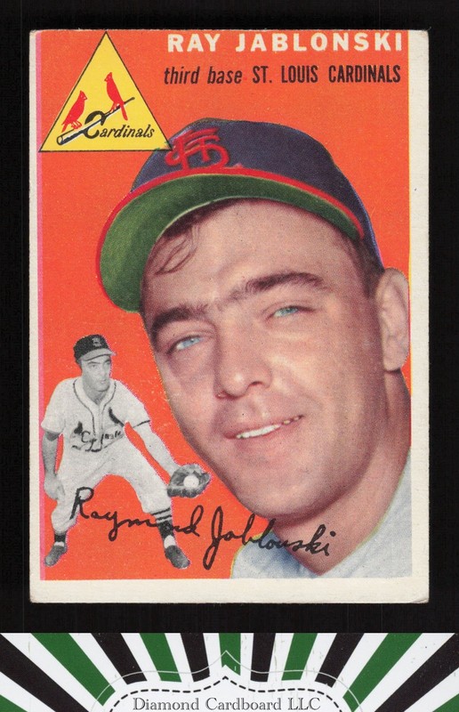 1954 Topps #26 Ray Jablonski VGEX i, front