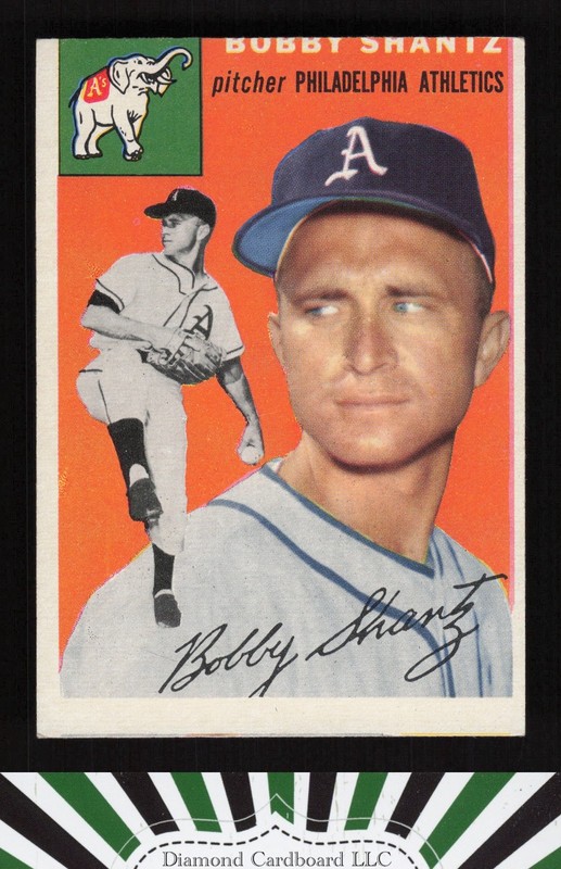 1954 Topps #21 Bobby Shantz EX (MC) k, front