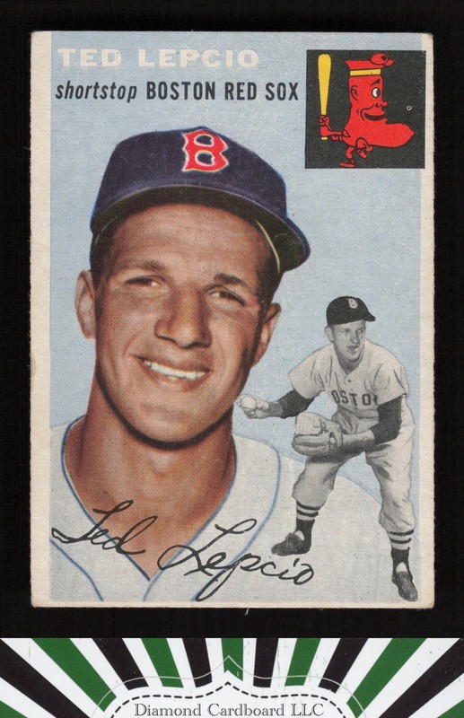 1954 Topps #66 Ted Lepcio VG f, front
