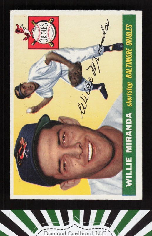 1955 Topps #154 Willie Miranda VGEX+ h, front